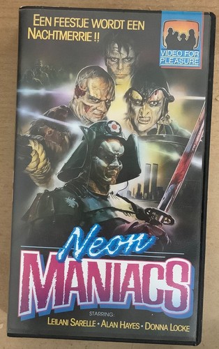 Neon maniacs vhs video - maniacs, (1986)