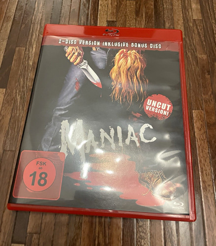 Maniac blu ray disc - 2-disc, uncut