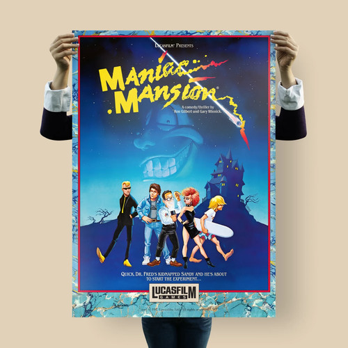 Maniac mansion poster - maniac, |