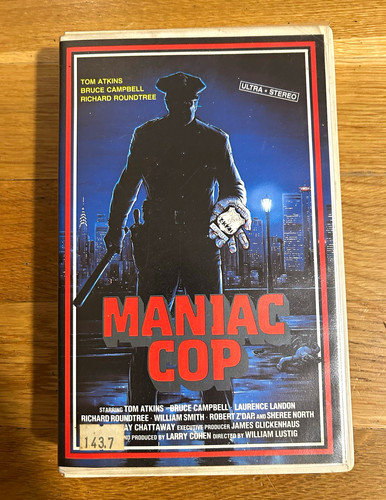 Maniac cop vhs - cop, pal